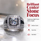 📢📢50% OFF !! ⏰Elegant Sparkly Square Halo Ring