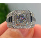 📢📢50% OFF !! ⏰Elegant Sparkly Square Halo Ring
