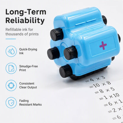 📢📢50% OFF !! ⏰4-in-1 Math Roller Stamp