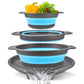 📢📢40% OFF !! ⏰3-Piece Collapsible Colander Set with Draining Base