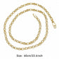 📢📢50% OFF !! ⏰Women's Elegant Gold Plated Flat Chain Necklace