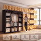 📢📢40% OFF !! ⏰Easy-to-assemble non-woven fabric wardrobe