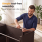📢📢40% OFF !! ⏰Easy-to-assemble non-woven fabric wardrobe