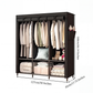 📢📢40% OFF !! ⏰Easy-to-assemble non-woven fabric wardrobe