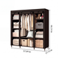 📢📢40% OFF !! ⏰Easy-to-assemble non-woven fabric wardrobe