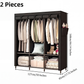📢📢40% OFF !! ⏰Easy-to-assemble non-woven fabric wardrobe