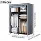 📢📢40% OFF !! ⏰Easy-to-assemble non-woven fabric wardrobe