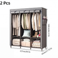 📢📢40% OFF !! ⏰Easy-to-assemble non-woven fabric wardrobe