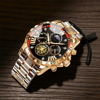 📢📢50% OFF !! ⏰Men's Luminous Waterproof Flywheel Quartz Watch