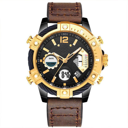 📢📢40% OFF !! ⏰Multifunctional Dual Display 3ATM Waterproof Men's Quartz Sports Watch