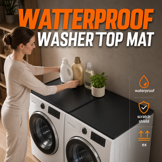 📢📢50% OFF !! ⏰Silicone Washing Machine Top Protector Mat