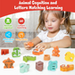 📢📢50% OFF !! ⏰26-Piece Wooden Letter & Animal Matching Toy