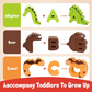 📢📢50% OFF !! ⏰26-Piece Wooden Letter & Animal Matching Toy
