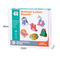 📢📢50% OFF !! ⏰26-Piece Wooden Letter & Animal Matching Toy