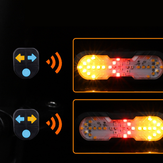 📢📢50% OFF !! ⏰Smart Bike Safety Light with Wireless Remote Control