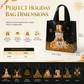 📢📢50% OFF !! ⏰Black Christmas Non Woven Gift Tote Bag Holiday Present Packaging Bag