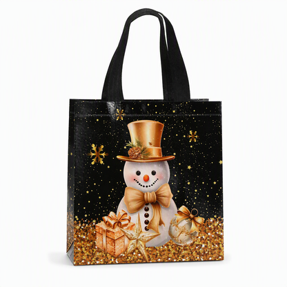 📢📢50% OFF !! ⏰Black Christmas Non Woven Gift Tote Bag Holiday Present Packaging Bag