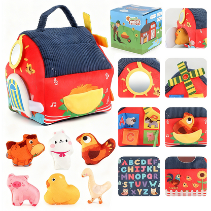 📢📢50% OFF !! ⏰Interactive Plush Farm House Toy Set for Kids