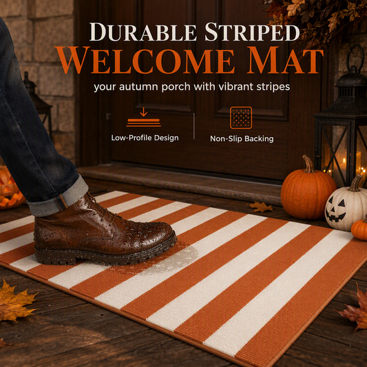 📢📢50% OFF !! ⏰Simple Striped Non-Slip Door Mat