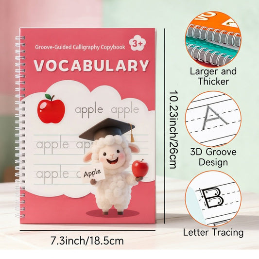 📢📢50% OFF !! ⏰Reusable Groove Calligraphy Copybook for Kids