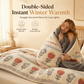 📢📢40% OFF !! ⏰Double-Sided Sherpa Fleece Comforter – Thick Warm Winter Quilt with Soft Velvet Feel for Cozy Bedroom Bedding