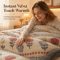 📢📢40% OFF !! ⏰Double-Sided Sherpa Fleece Comforter – Thick Warm Winter Quilt with Soft Velvet Feel for Cozy Bedroom Bedding