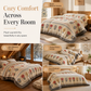 📢📢40% OFF !! ⏰Double-Sided Sherpa Fleece Comforter – Thick Warm Winter Quilt with Soft Velvet Feel for Cozy Bedroom Bedding
