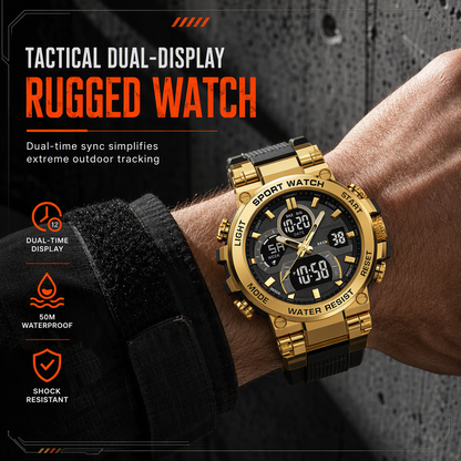 📢📢50% OFF !! ⏰Tactical Style 50M Waterproof Multifunctional Digital Sports Watch