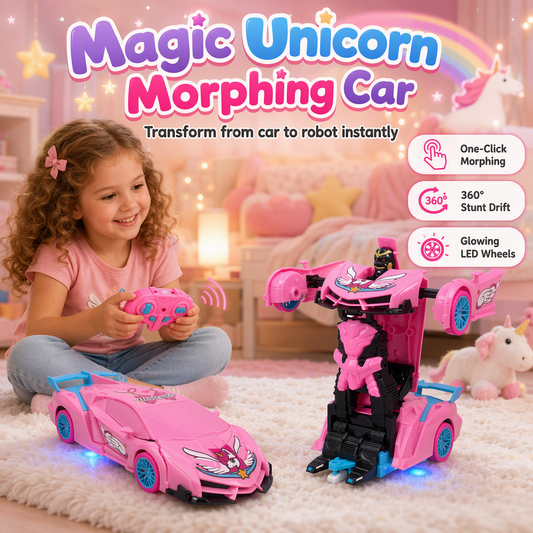 📢📢50% OFF !! ⏰One Button Deforming Remote Control Car Cyberpunk Spider Unicorn Drifting RC Pickup Toy Gift for Boys and Girls