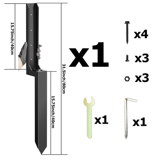 📢📢50% OFF !! ⏰Heavy-Duty Fence Post Repair Kit