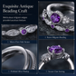 📢📢50% OFF !! ⏰Women's Fashion Micro Pave Zircon Ring with Imitation Gemstone for Engagement and Couples