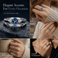 📢📢50% OFF !! ⏰Women's Fashion Micro Pave Zircon Ring with Imitation Gemstone for Engagement and Couples