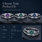 📢📢50% OFF !! ⏰Women's Fashion Micro Pave Zircon Ring with Imitation Gemstone for Engagement and Couples
