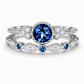 📢📢50% OFF !! ⏰Women's Fashion Micro Pave Zircon Ring with Imitation Gemstone for Engagement and Couples