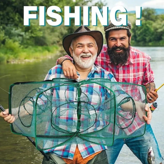 📢📢50% OFF !! ⏰Auto-Foldable Strengthened Fishing Trap Net