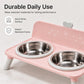 📢📢50% OFF !! ⏰Elevated Detachable Pet Double Bowls