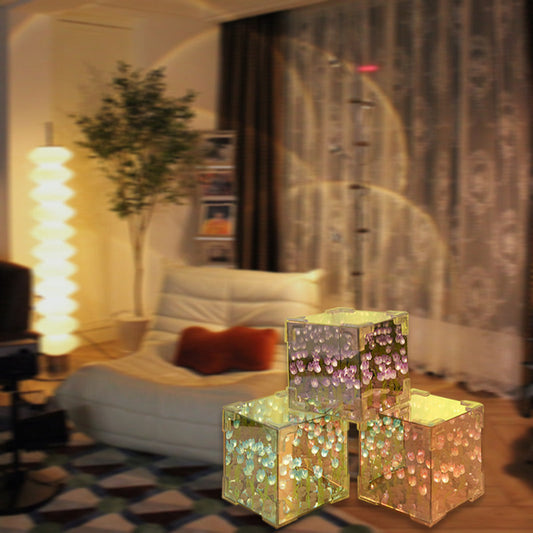 📢📢50% OFF !! ⏰Magic Cube DIY Tulip Mirror Light