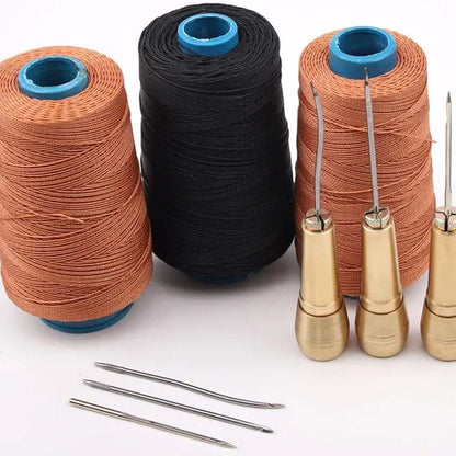 📢📢50% OFF !! ⏰5PCS Leather Sewing Awl Kit with Waxed Thread