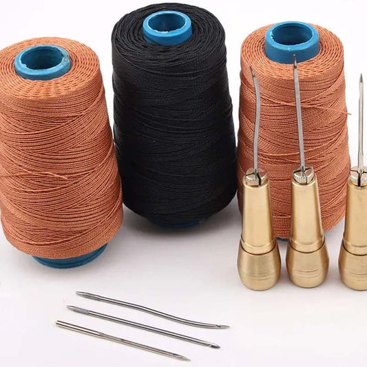 📢📢50% OFF !! ⏰5PCS Leather Sewing Awl Kit with Waxed Thread