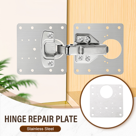📢📢50% OFF !! ⏰Stainless Steel Cabinet Door Hinge Repair Plate