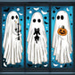 📢📢50% OFF !! ⏰Cute & Fun Halloween Ghost Static Window Cling