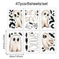 📢📢50% OFF !! ⏰Cute & Fun Halloween Ghost Static Window Cling