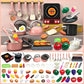 📢📢40% OFF !! ⏰Pretend Play Kitchen Toy Set
