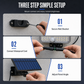 📢📢50% OFF !! ⏰Split Design Outdoor Solar Wall Light with Motion Sensor and Remote Control Waterproof Solar Powered Street Lamp with 3 Modes for Courtyard Garage