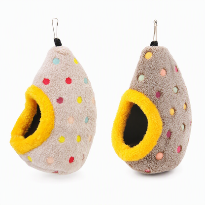 📢📢50% OFF !! ⏰Hanging Warm Cotton Bird Nest Hammock Egg Shaped Cage Bed