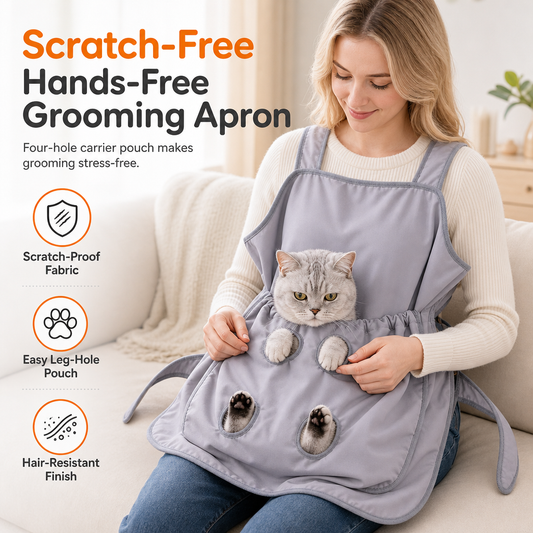 📢📢50% OFF !! ⏰Hair Resistant Pet Cuddling Apron with Leg Holes for Holding Cats🥻🐕🐈