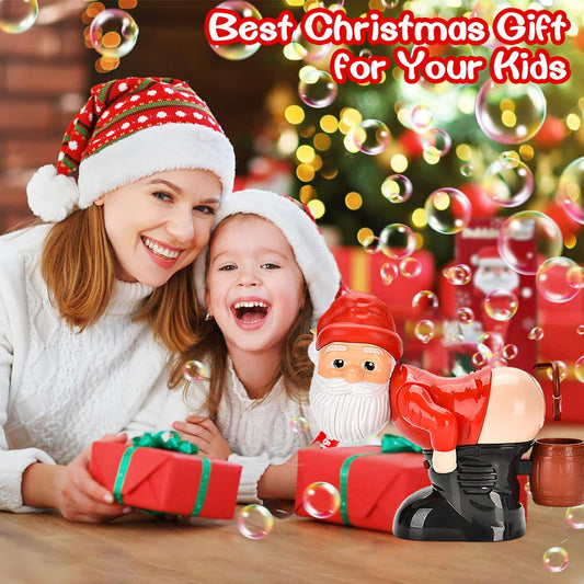 📢📢40% OFF !! ⏰Funny Santa Bubble Blowing Machine