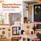 📢📢50% OFF !! ⏰Halloween Wooden Pumpkin Craft Kit | DIY Wind Chime