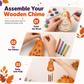 📢📢50% OFF !! ⏰Halloween Wooden Pumpkin Craft Kit | DIY Wind Chime