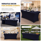 📢📢50% OFF !! ⏰Stretch Tablecloth Elastic Rectangular Table Cover for Weddings Banquets and Meetings